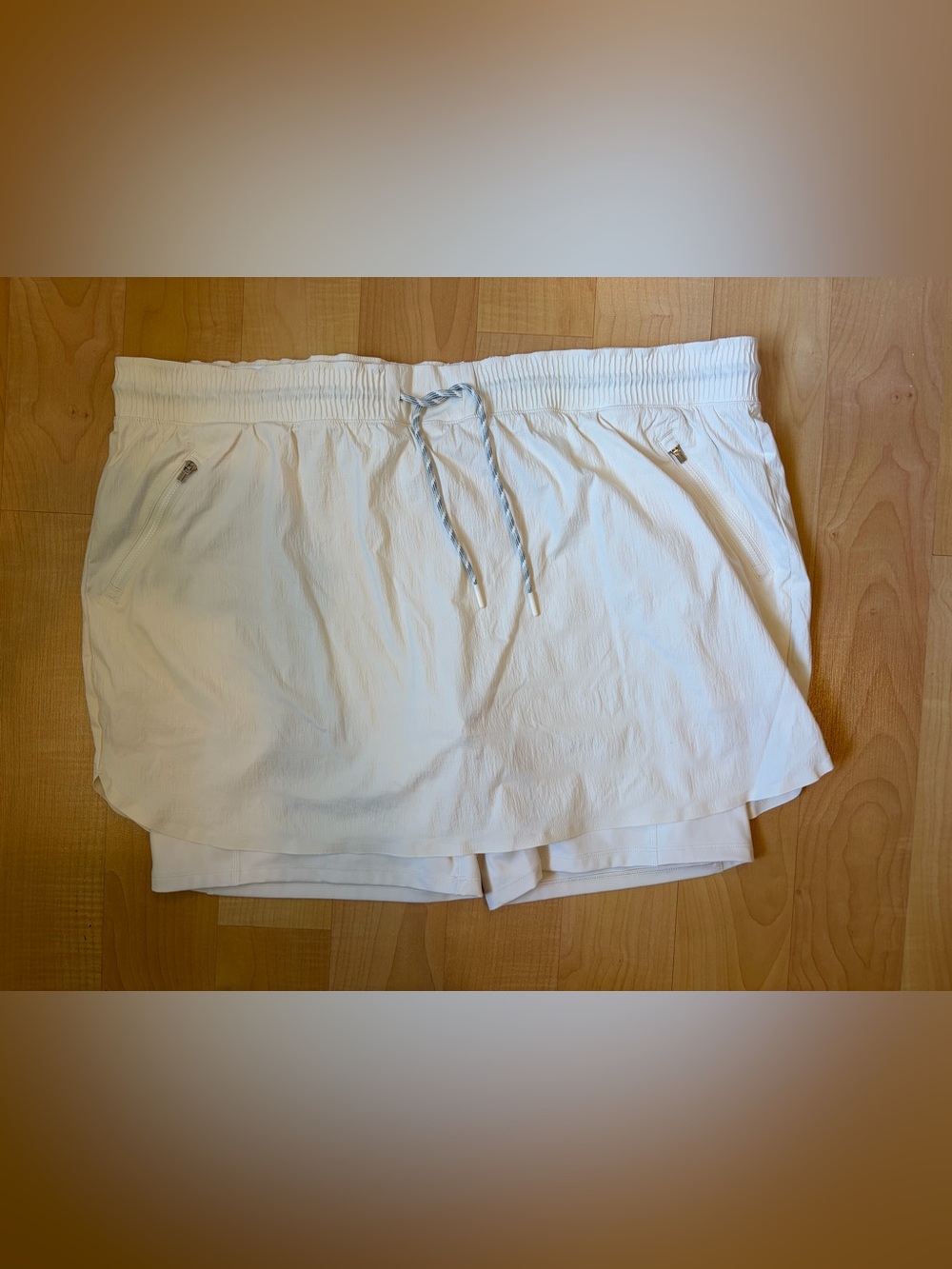 Athleta White Layered Active Skort
